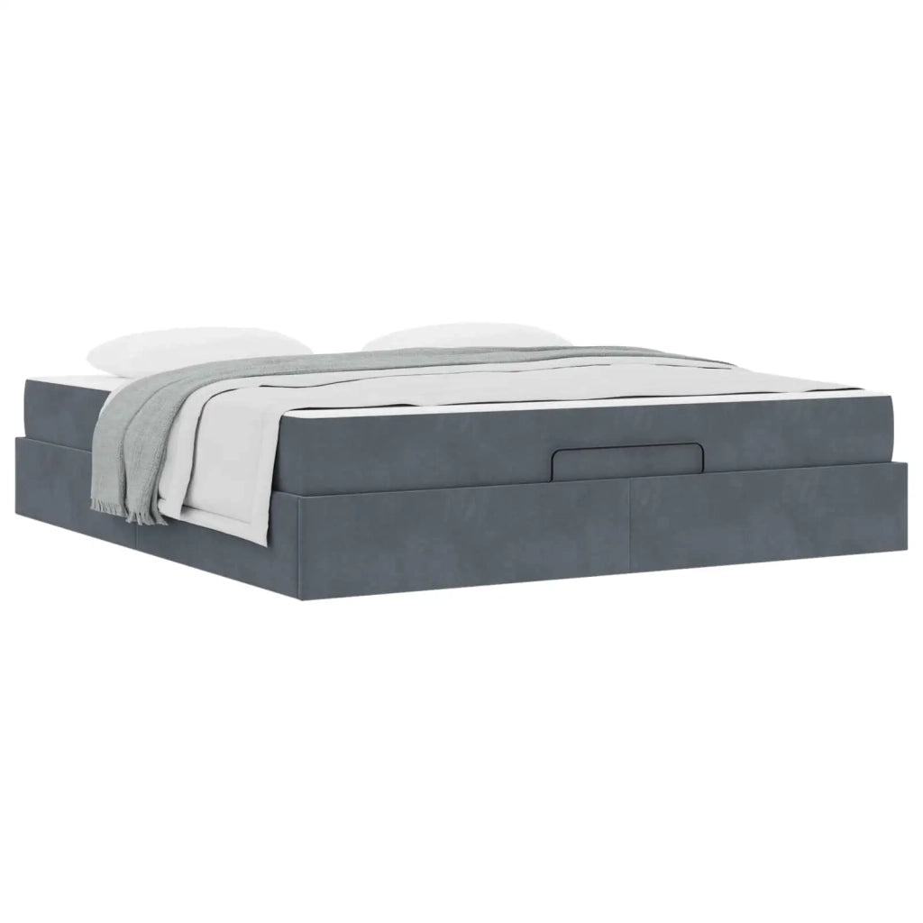 Struttura letto con materasso 2 pcs Grigio Sfumato Velluto 3399577