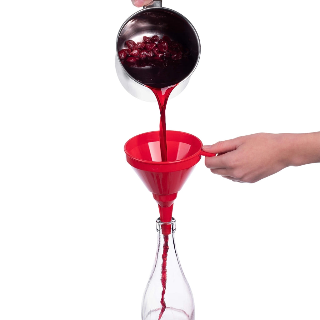 Imbuto da cucina KADAX per bottiglie di damigiane, liquori da vino, con colino e filtro, diametro 120 mm