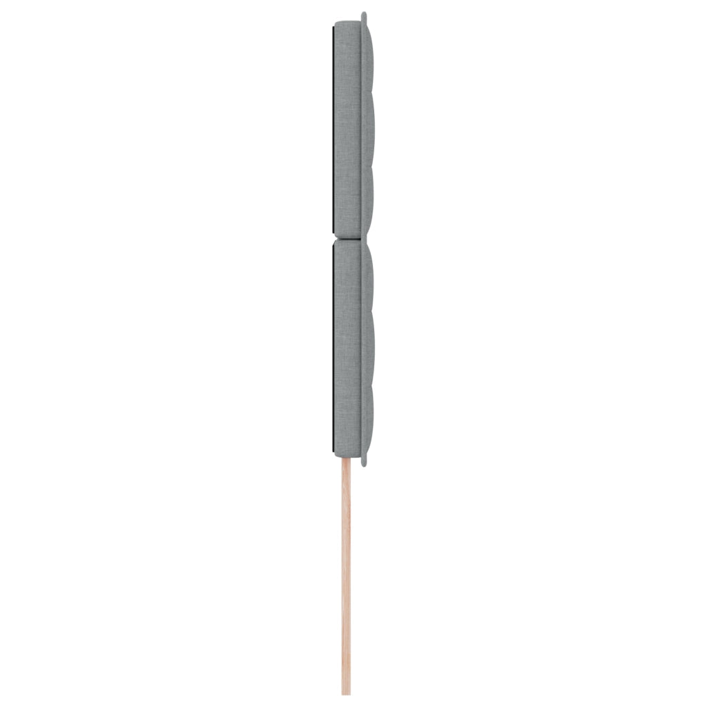 Testiera Design Linee Grigio Chiaro 80 cm Tessuto