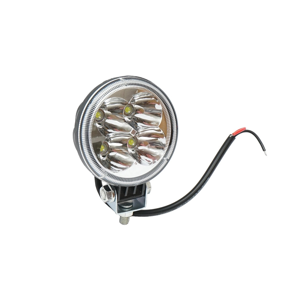 Lampada con 4 LED 10-30V 12W, angolo del fascio 30 gradi, tipo spot 6400K Breckner Germany