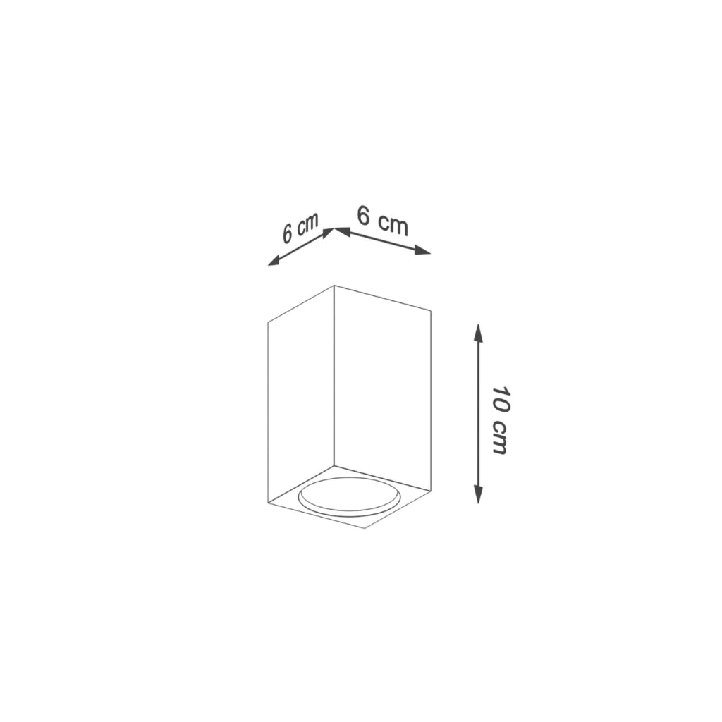 Spot soffitto BAMBU 10 rovere scuro GU10 Pure Lume