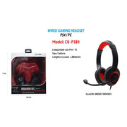 Trade Shop - Cuffie Gaming Con Microfono Wired Aquarius Compatibile Per Ps4 / Pc Maxtech Cu-ps04 -