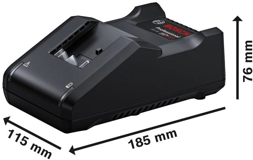 Kit 3 utensili BOSCH 18V Trapano avvitatore GSR18V-55 + Perforatore GHB18V-22 + Smerigliatrice GWS18V-7 + 3 batterie 18V - 4 + Caricatore GAL 18V-40 + Borsa
