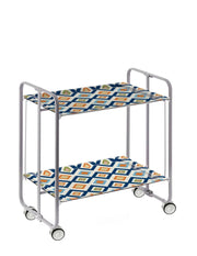 Carrello da cucina pieghevole grigio con ruote BAUHAUS 2 ripiani