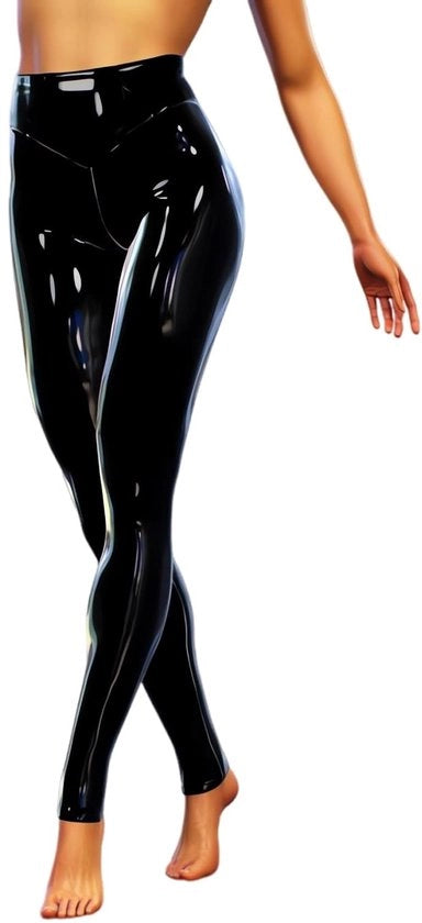 Leggins per donna alta vita - Leggins metallici - Leggins allungamento - Lunghezza completa - Fit sottile - Ideali per le feste - Leggins da ballo