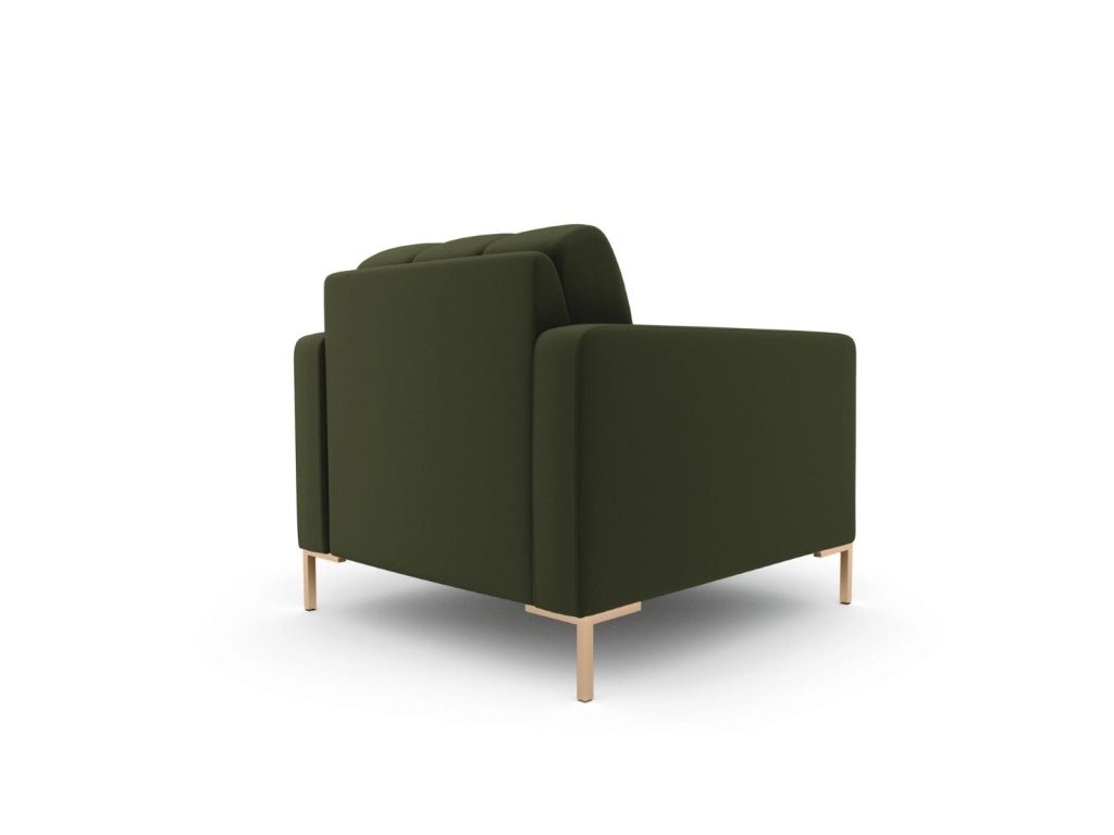 Cosmopolitan Design - Poltrona "Bali" in tessuto strutturato verde 