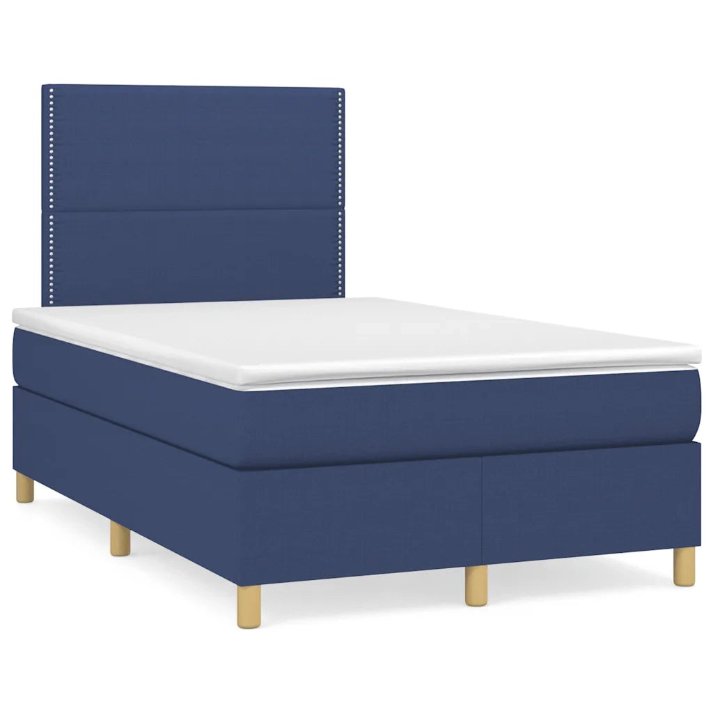 Letto a Molle con Materasso e LED Blu 120x190 cm in Tessuto 3270245