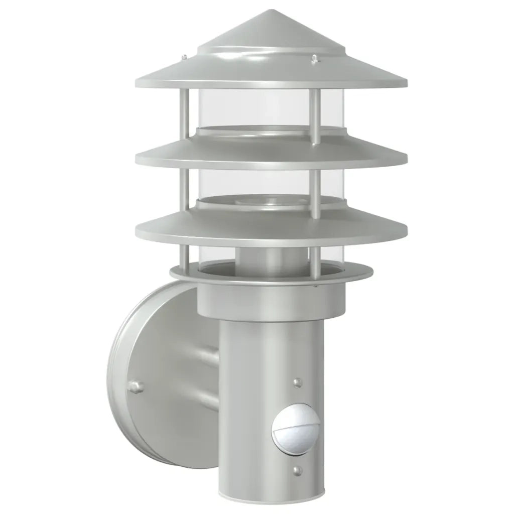 Applique per Esterno con Sensore Argento in Acciaio Inox CFW3125364