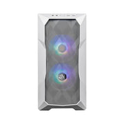 "Case MasterBox TD300 Mesh White- 2USB3.2-2xCombo 2.5""/3.5""-2x2.5""-2x120mm SickleFlow PWM ARGB Front Fans-ARGB/PWM Hub-NO PSU"