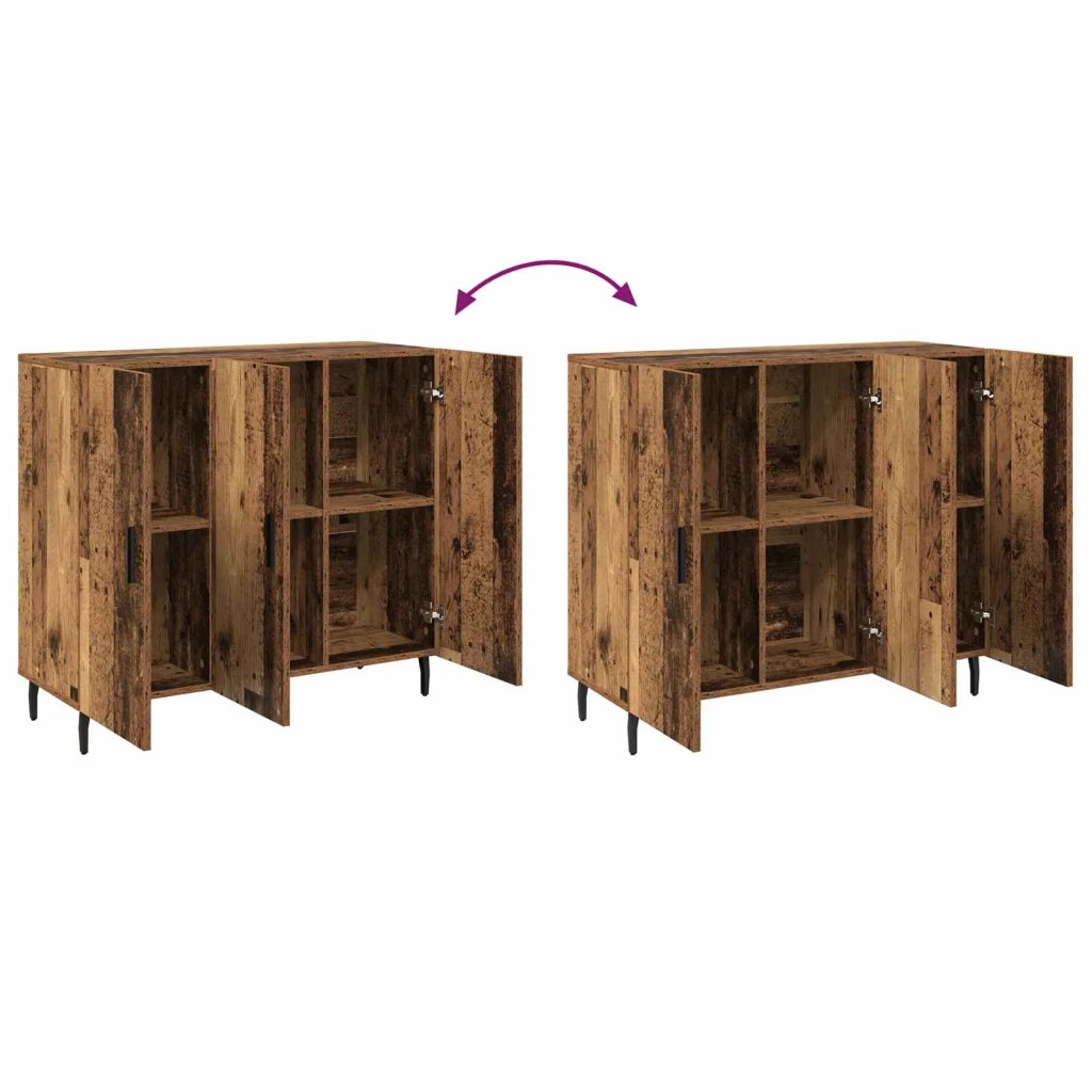 Credenza Legno vecchio 90 x 34 x 80 cm Legno multistrato 879586