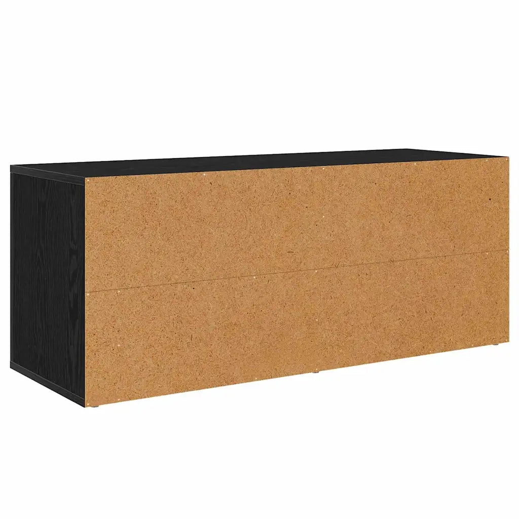 Mobile TV Rovere Nero 100 x 35 x 40 cm Legno multistrato 881014