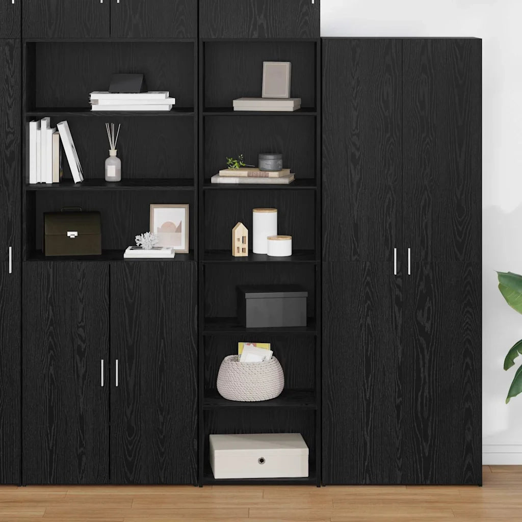 Armadietto Rovere Nero 50 x 41 x 185 cm Legno multistrato