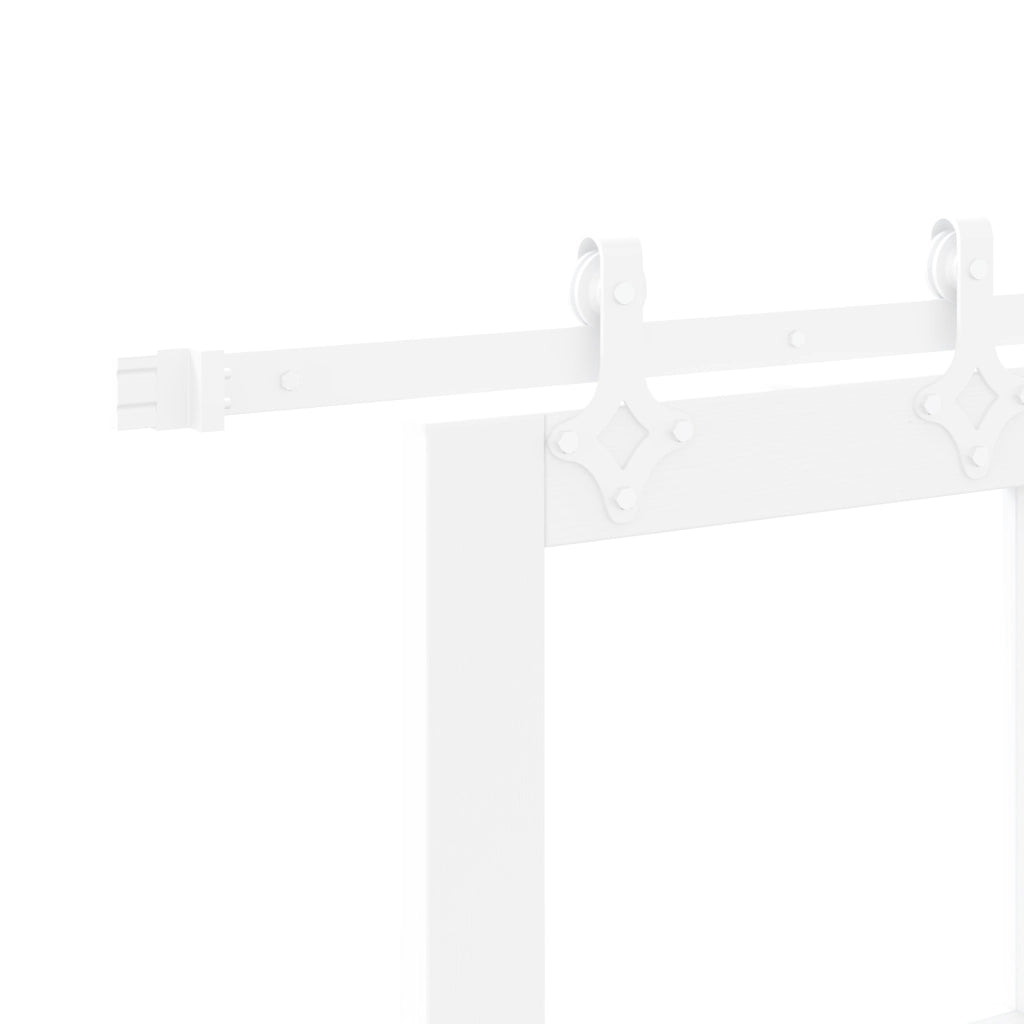 Set di porte scorrevoli  con hardware bianco 83x202 cm in legno massello di pino