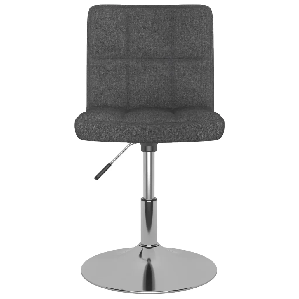 Sedie da Pranzo Girevoli 6 pz Grigio Scuro in Tessuto 3087459