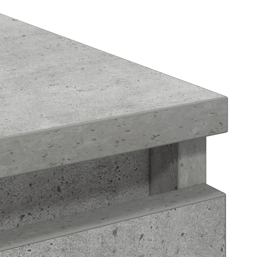 vidaXL Credenza Grigio Cemento 80x35x76 cm in Legno Multistrato