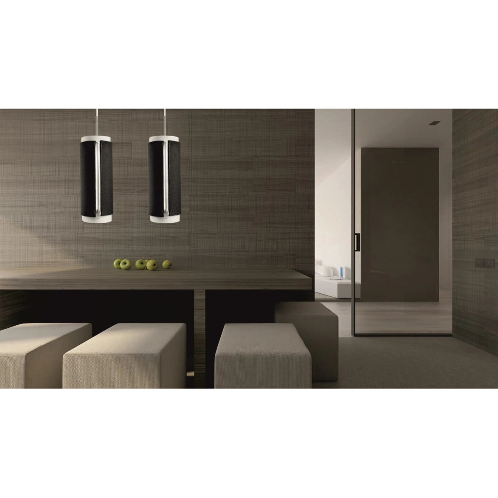 Lampada a sospensione Zip Star Medium in feltro antracite