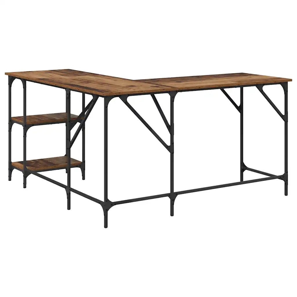 Scrivania Legno vecchio 139 x 139 x 75 cm Legno multistrato