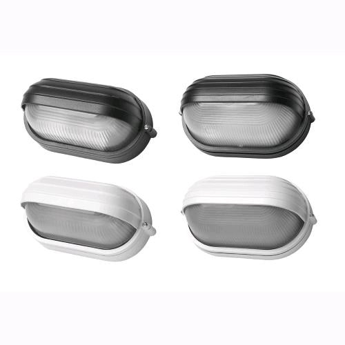 Plafoniera da Giardino PALPEBRA OVALE MINII BIANCA 21,5x11x10 cm E27 IP44 in Scatola
