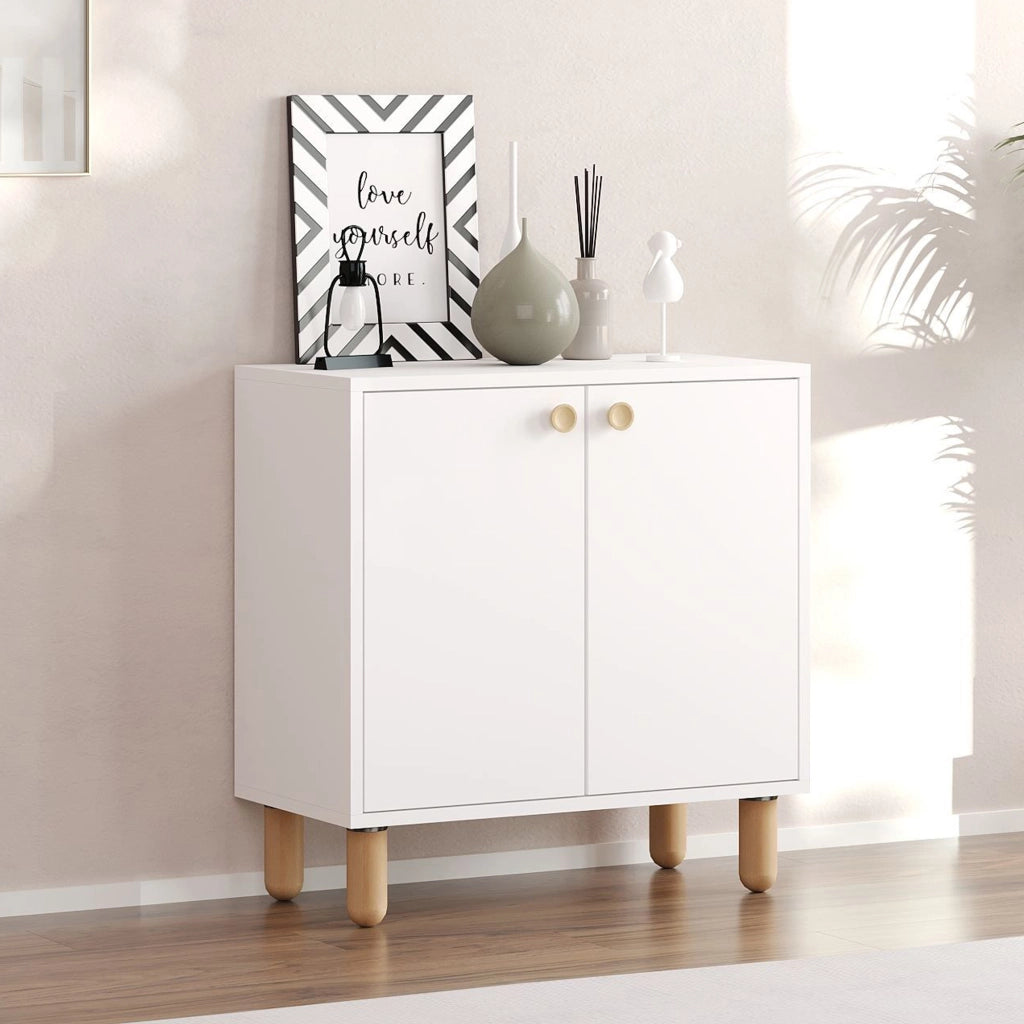 Madia Pontida, Credenza un Ripiano, 72x36x73h cm Bianco
