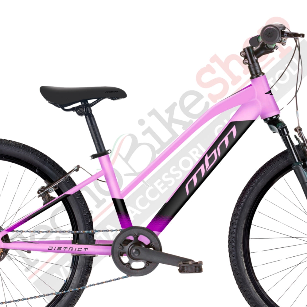 Bicicletta Bambina MTB MBM District 20" 7 Velocità-Rosa