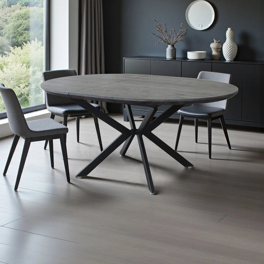 Tavolo da pranzo rotondo allungabile 120/160x120 - VESTA