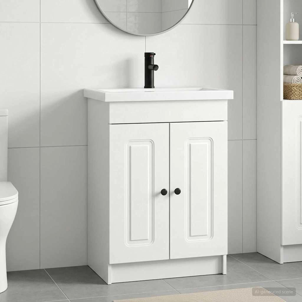 Set di mobili per il bagno Bianco 56 x 37,5 x 81 cm 3404164