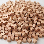 Cubetti in Legno da 500 Pezzi - 10 x 10 x 10 cm - Blocchi in Legno - Attività di Ricamo - Decorazione - Sicuri e Lisci