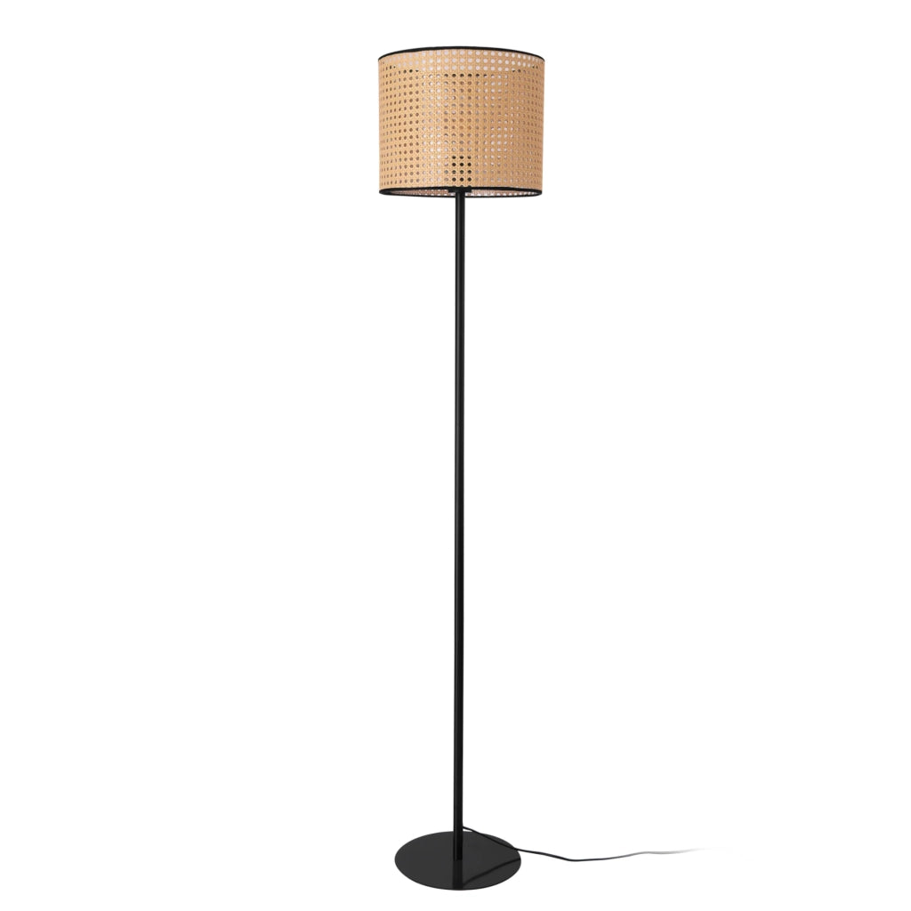 Lampada da terra lampadario 154 x 30 cm nero e beige 03_0007271