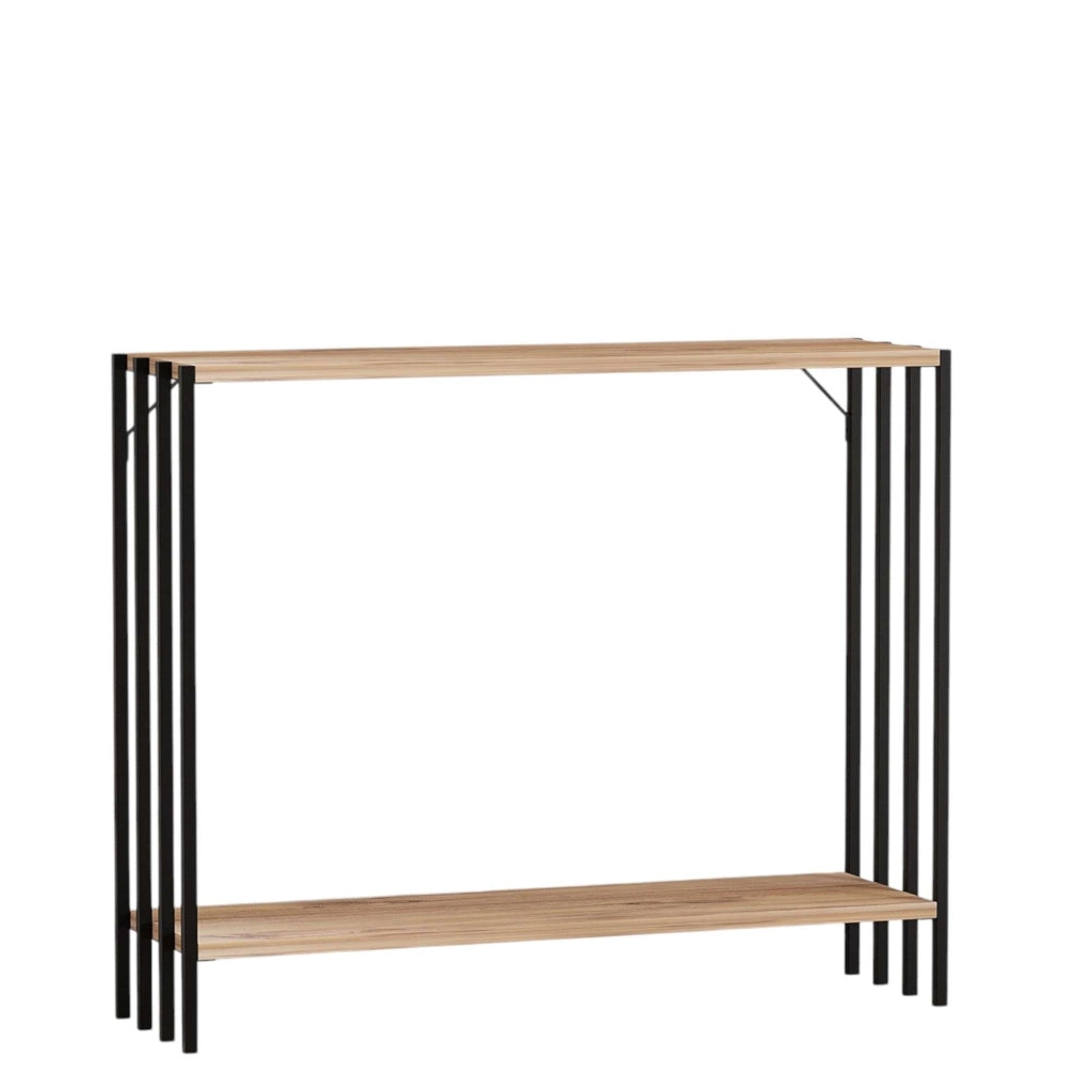 Consolle in legno "Verona" - 90 x 26 x 74 cm - Pino nero atlantico