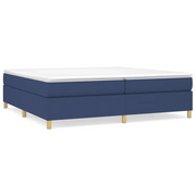Letto matrimoniale | Letto per adulti | Struttura Letto a Rete a Molle Blu 200x200 cm in Tessuto
