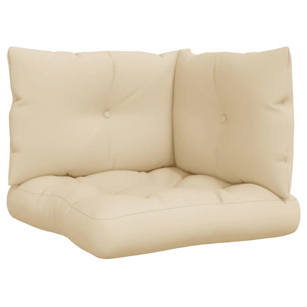 Cuscini per Pallet 3 pz Beige in Tessuto 360859