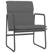 Poltrona | Sedia Lounge Grigia 55x64x80 cm in Similpelle