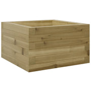Fioriera | Cassetta per fiori | Vaso da Giardino 40x40x23 cm in Legno di Pino Impregnato