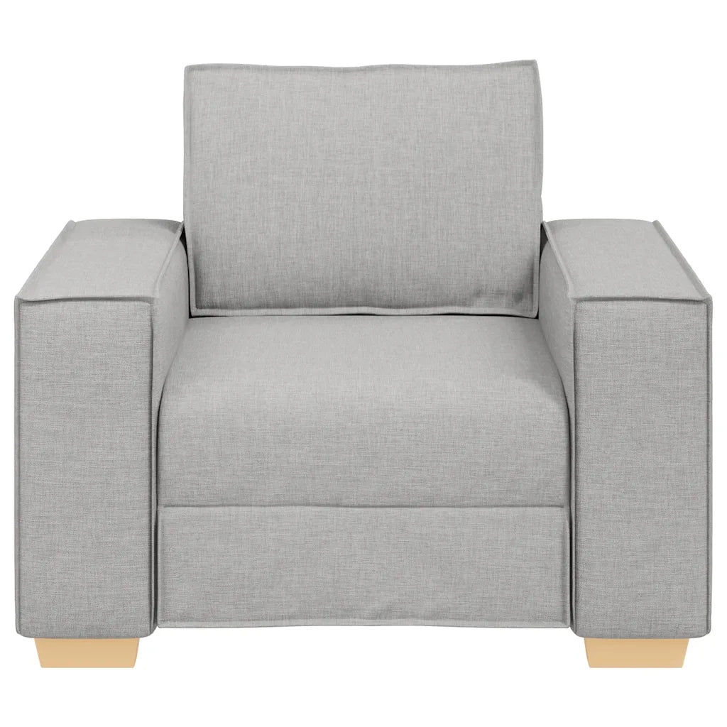 Poltrona Divano-Divano Sedia Grigio Nuvola 100x78x84 cm Tessuto