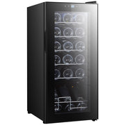 Cantinetta per vini, compressore per 18 bottiglie, refrigeratore per bevande da 50 L con porta in vetro, 5-18 ¡ãC, refrigeratore per bottiglie con