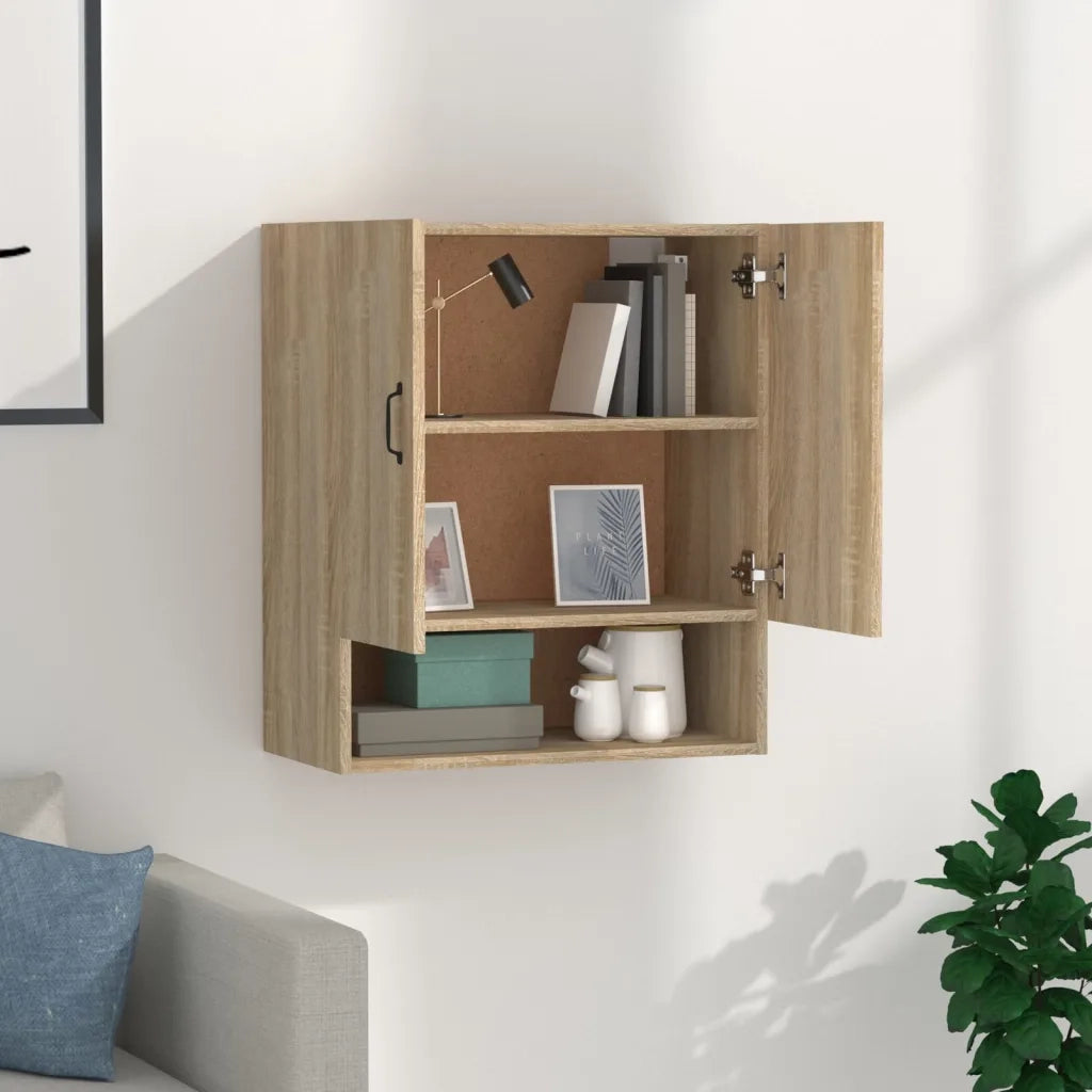 Armadietto a Muro | Mobile a Parete Rovere Sonoma 60x31x70 cm Legno Multistrato