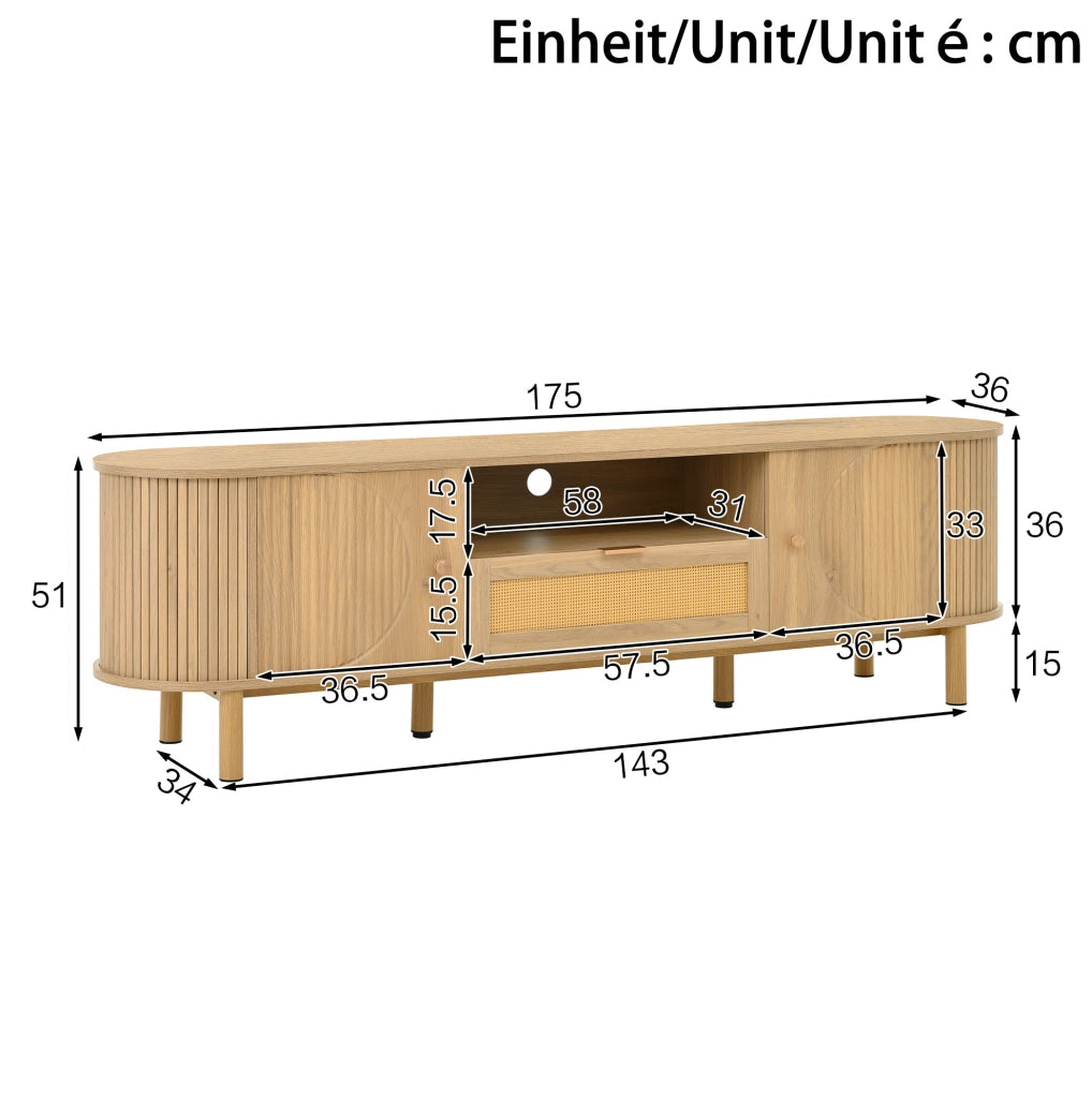 Set soggiorno con tavolino elevabile e mobile TV in MDF