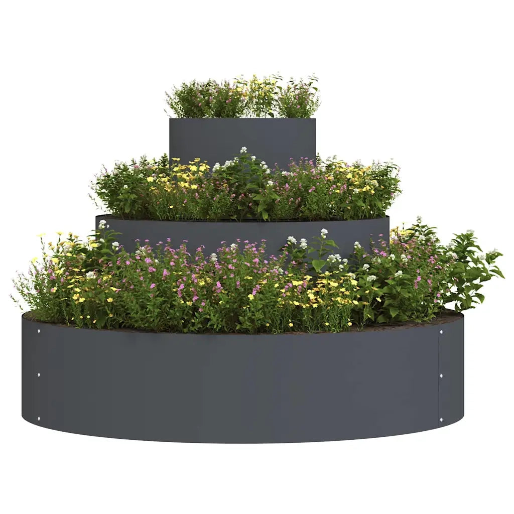 Vaso da giardino Antracite 90 x 90 x 20 cm 873650