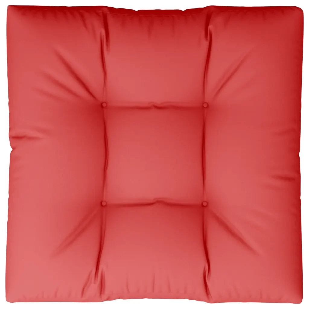Cuscino per Pallet Rosso 80x80x12 cm in Tessuto