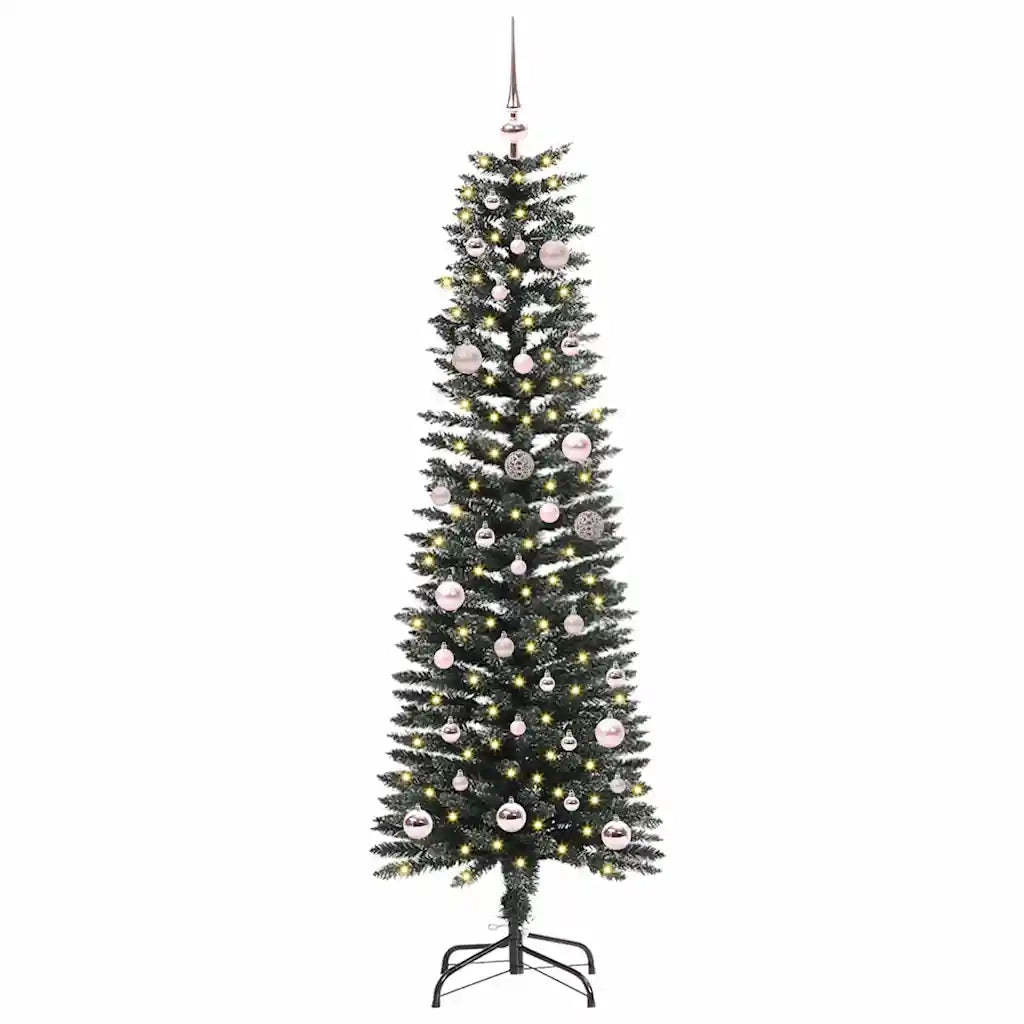 Albero di Natale | Decorazioni natalizie artificiale con 150 LED Verde 150 cm