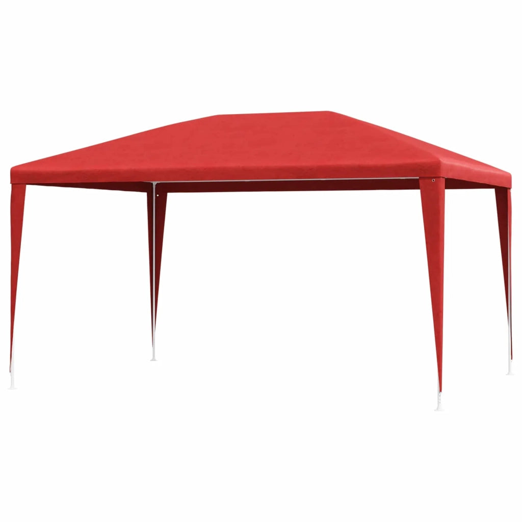Tenda Party 400 x 300 x 255 cm Rosso PE e Acciaio 42032346