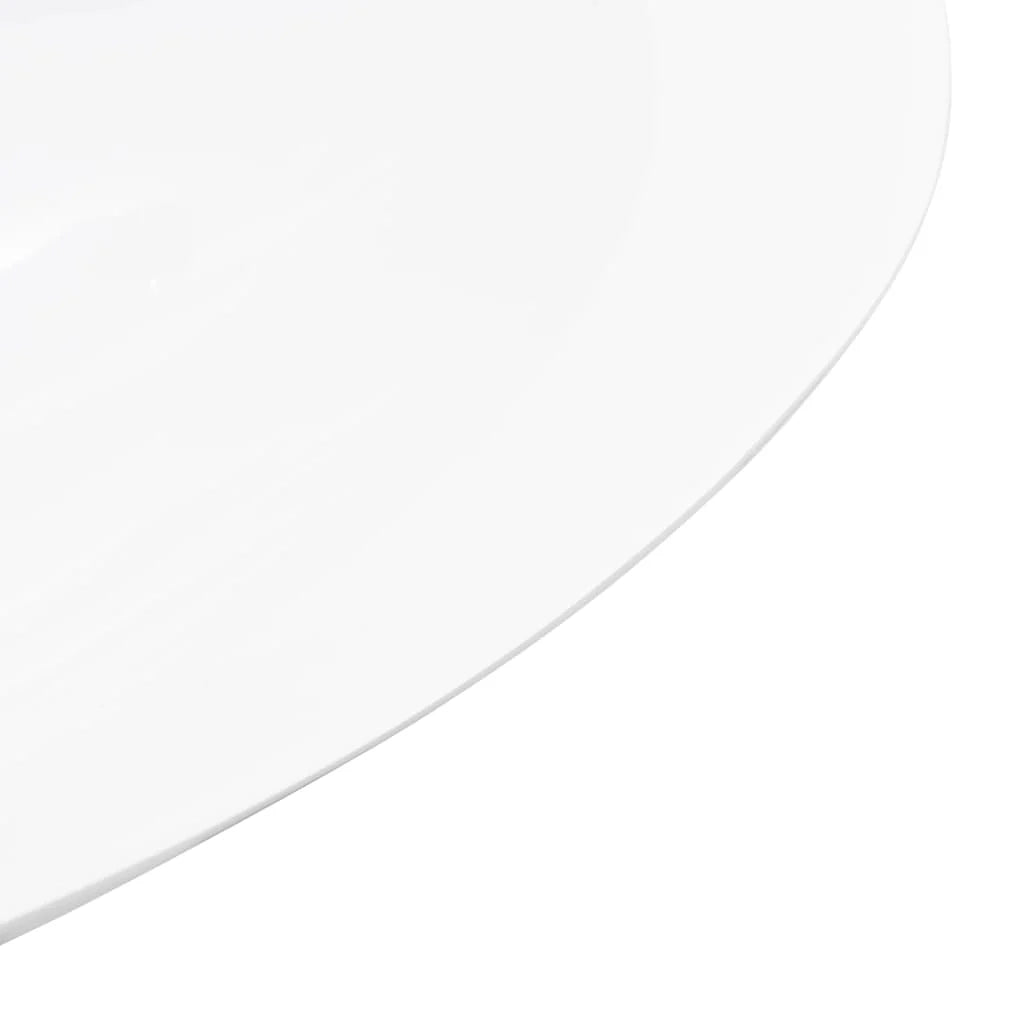 Lavabo lavabo lavabo da appoggio lavabo sospeso interno del bagno bagno di servizio cabina WC casa 59,3 x 35,1 cm ghisa minerale bianco 02_0002638