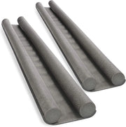 Blocco Ventilazione Porta - Doppia Tappatura - Funziona Senza Ventilazione - Montaggio Senza Foratura - 86 Cm di Lunghezza - Grigio