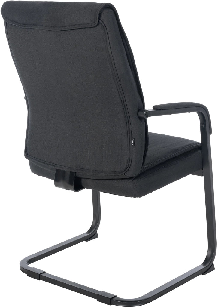 Sedia Anubis XXL in tessuto nero/nero