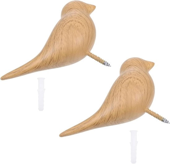 Pareti da Parete a Forma di Uccello - 2 pezzi - Appoggio Robusto - Unisex - Facile da Installare