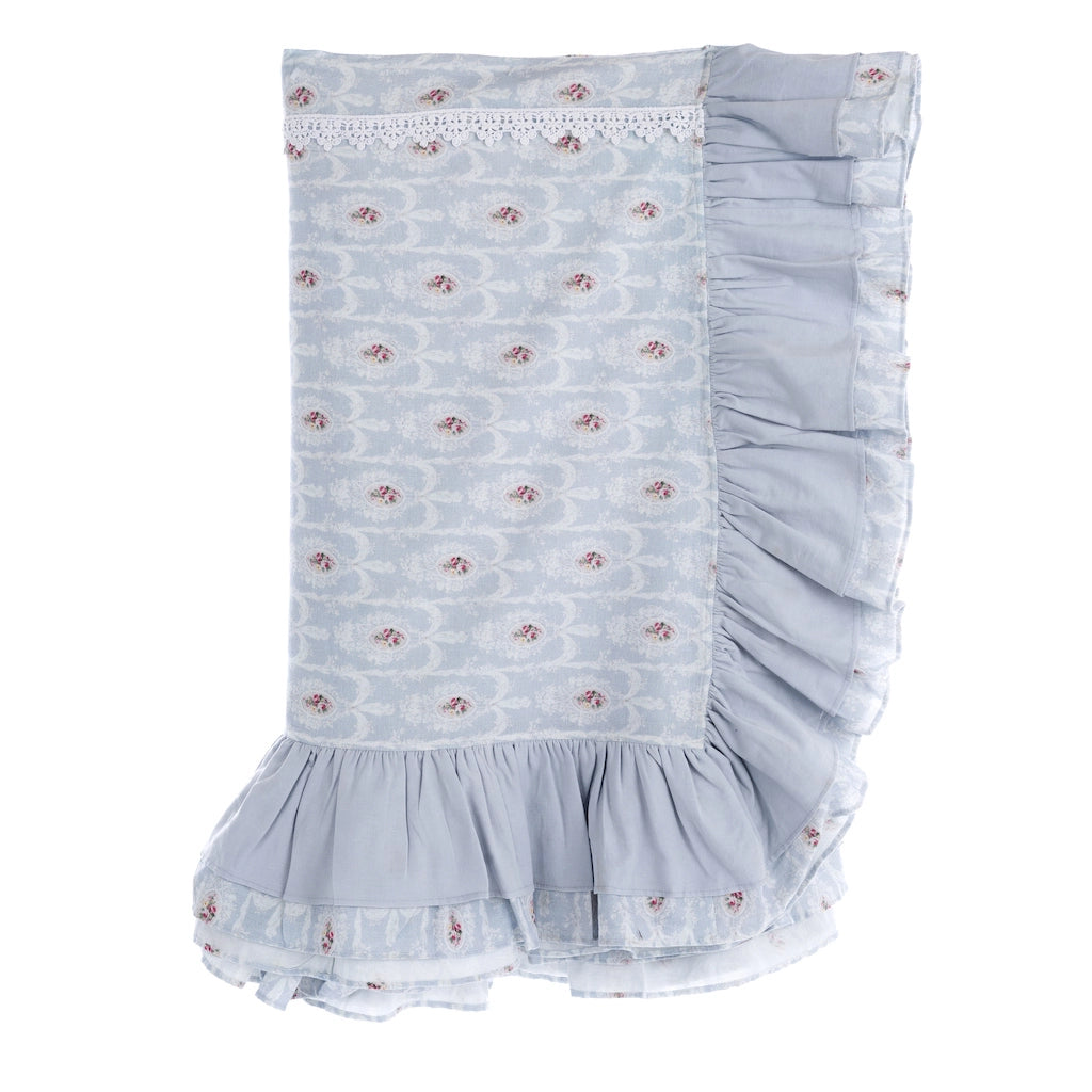 Copriletto Matrimoniale Boutis Azzurra Provenzale Shabby Chic Blanc Mariclò