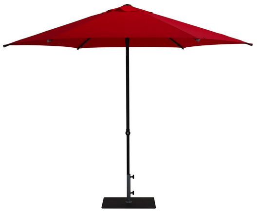 Ombrellone da Giardino Ø3 m Palo Ø38 mm in Alluminio Tessuto Poliestere Trend Rosso