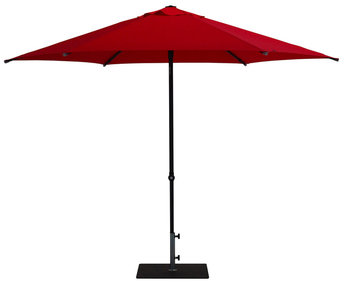 Ombrellone da Giardino Ø3 m Palo Ø38 mm in Alluminio Tessuto Poliestere Trend Rosso