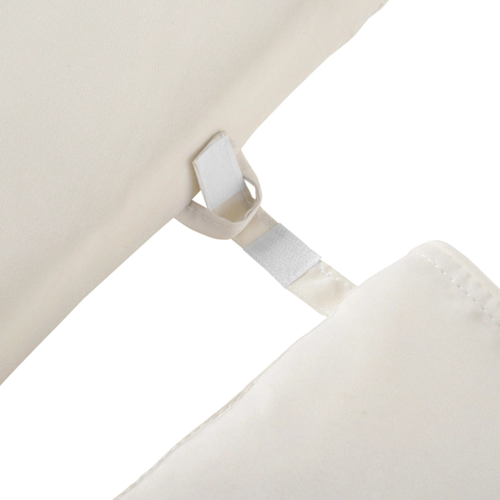 Easycomfort Cuscino per Sdraio Lettino Prendisole da Giardino 198x53x5cm Bianco Crema