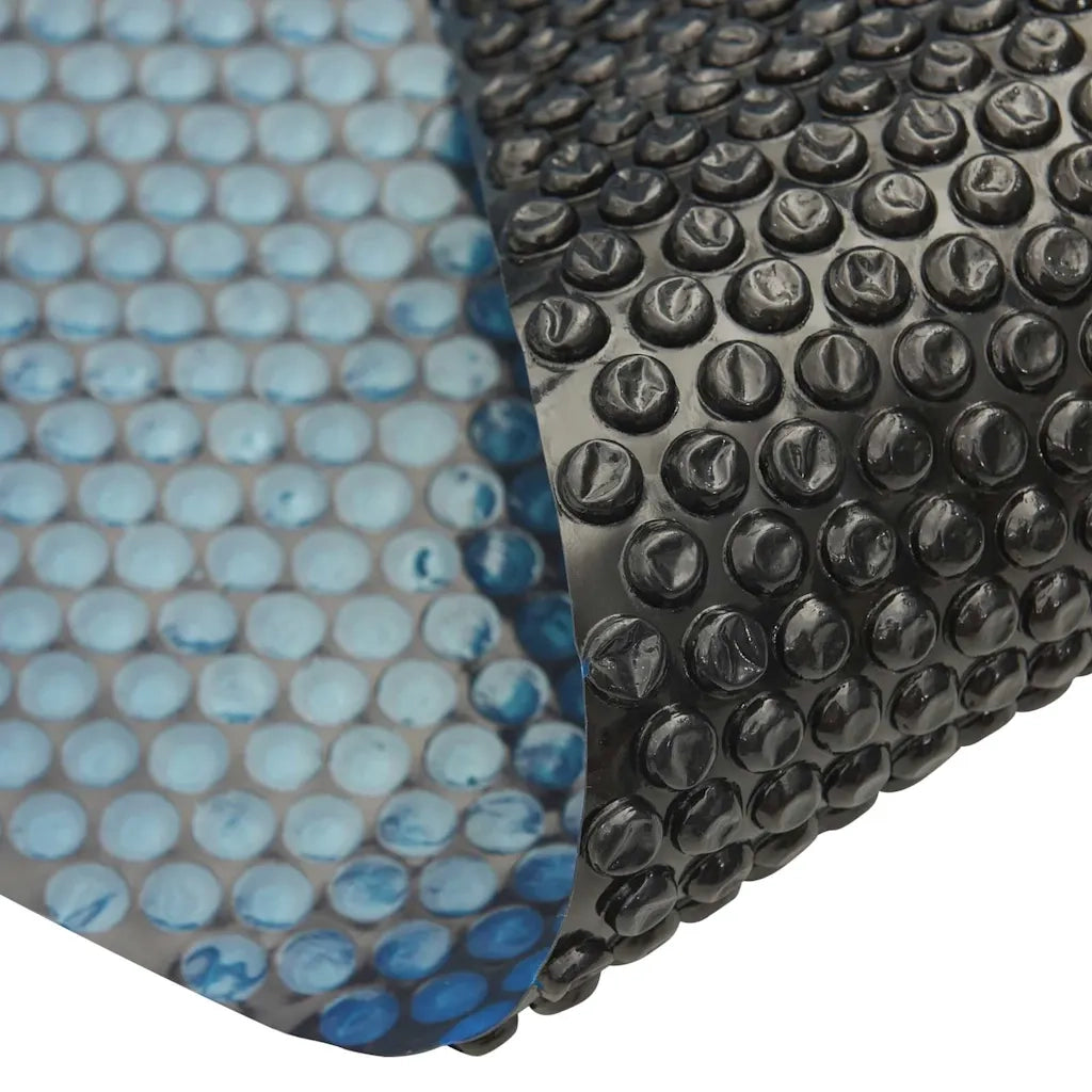 Pellicola Galleggiante Solare PE Piscina 600x400 cm Nero e Blu cod mxl 57771